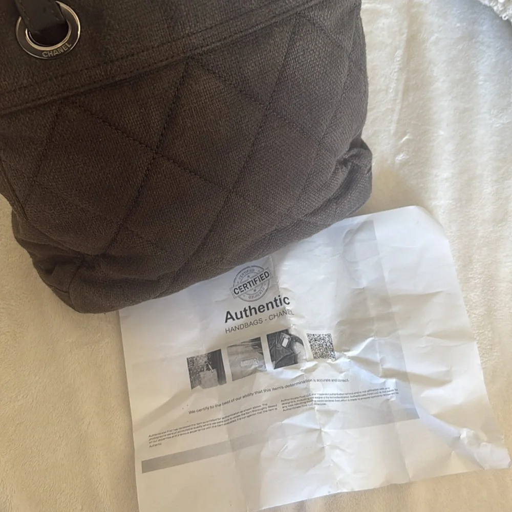 Chanel canvas tote